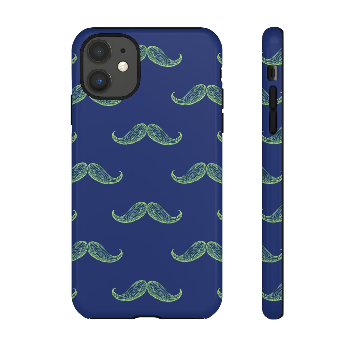 Blue 'Stache Tough Phone Case