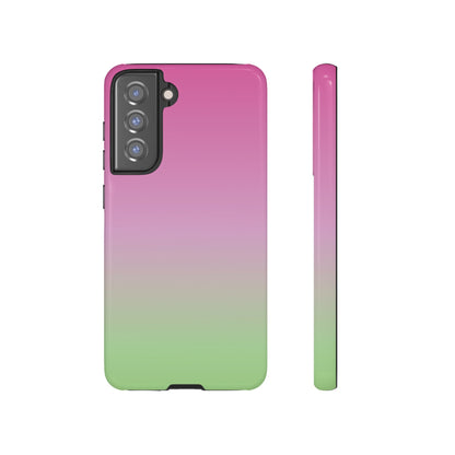 Pink to Green | Tough Phone Case