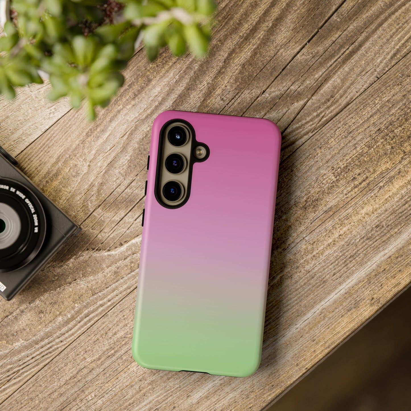 Pink to Green | Tough Phone Case