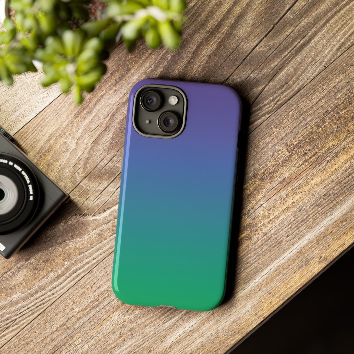 Purple to Green | Tough Phone Case