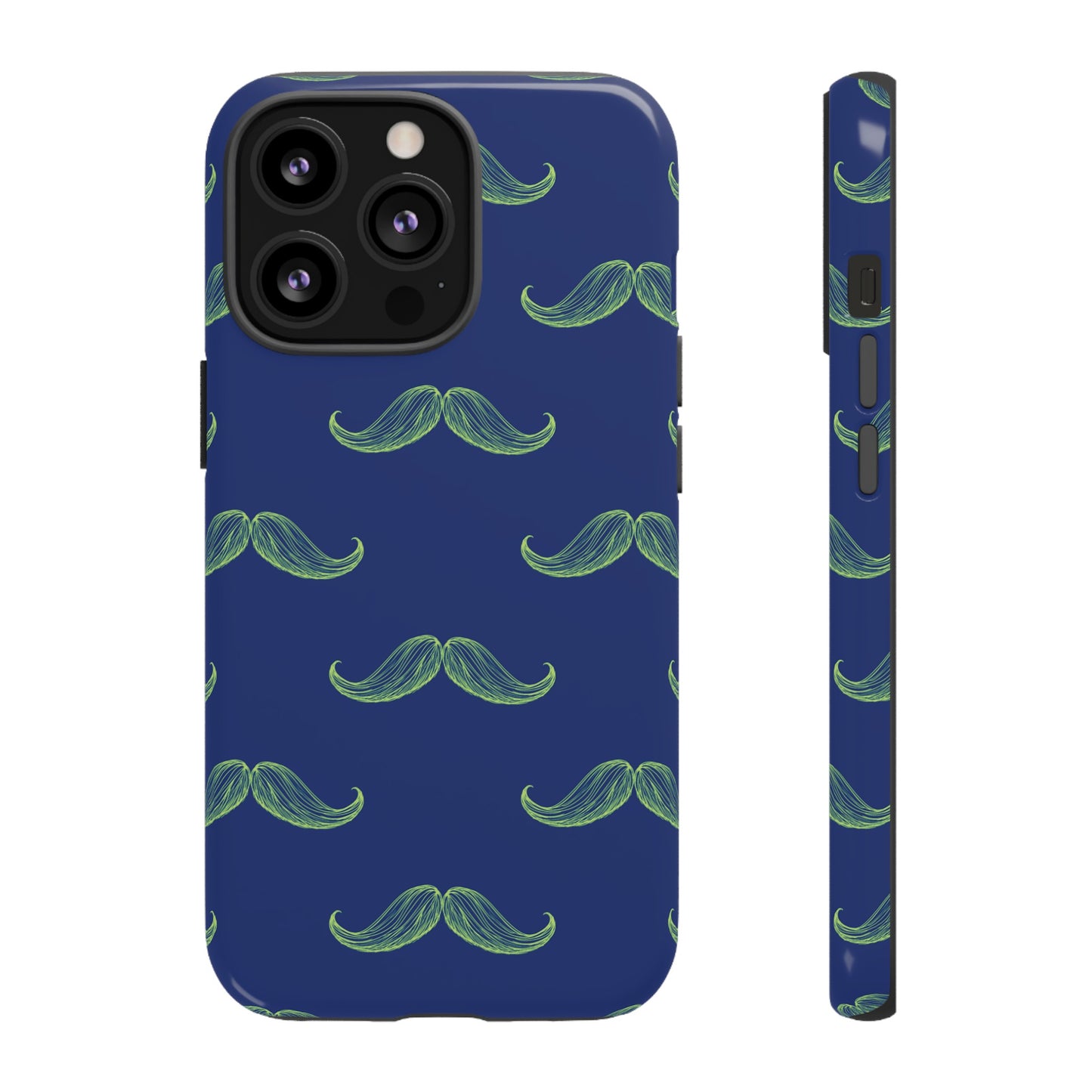 Blue 'Stache Tough Phone Case