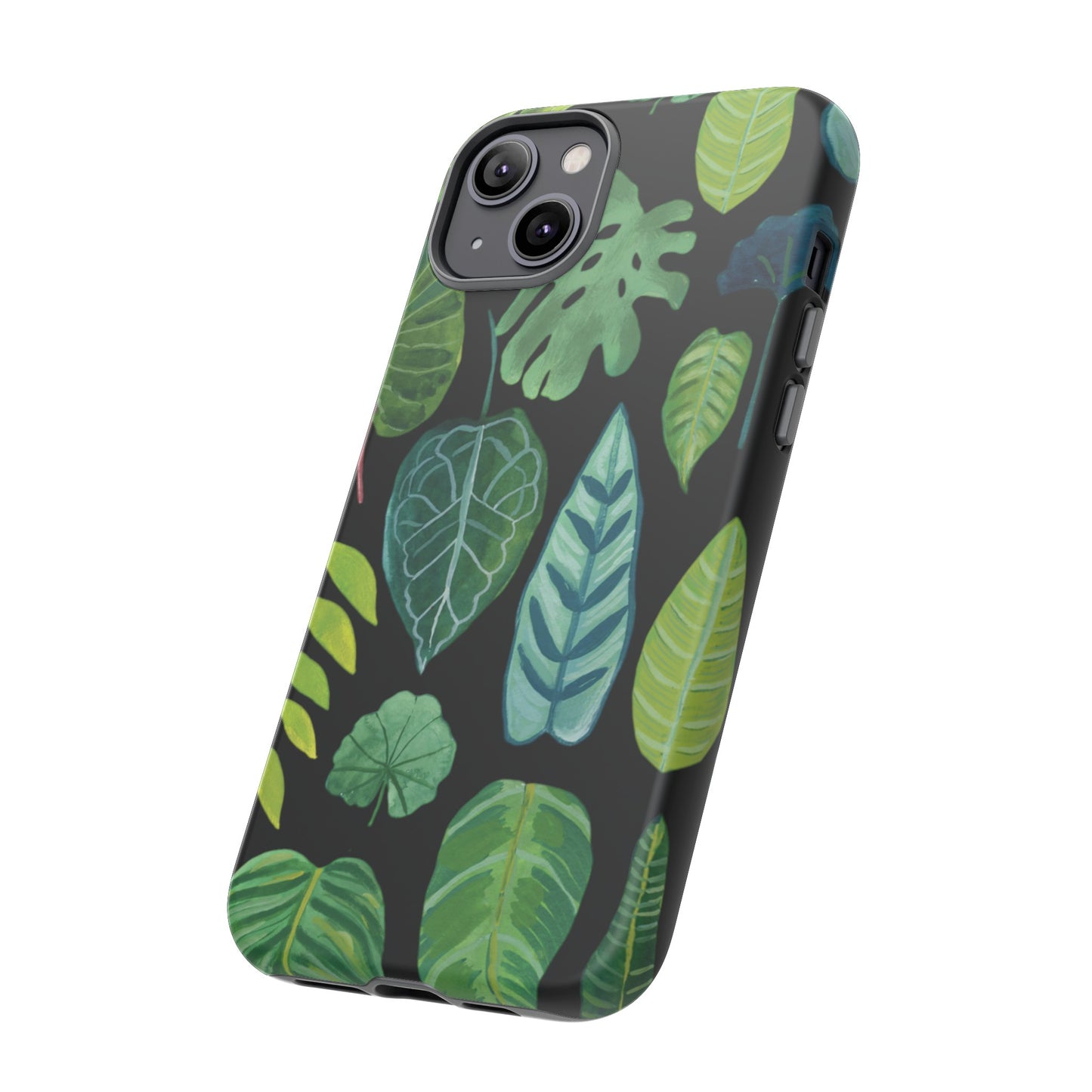 Leaves on Black | Tough Phone Case