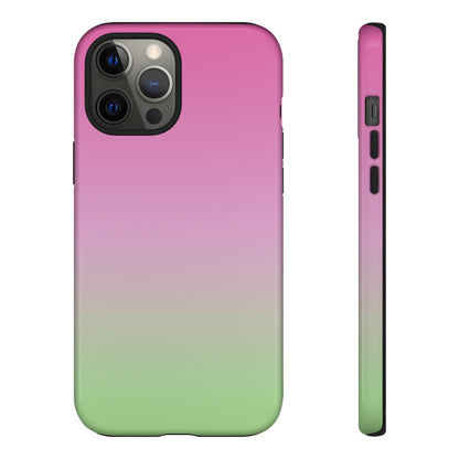 Pink to Green | Tough Phone Case