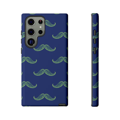 Blue 'Stache Tough Phone Case