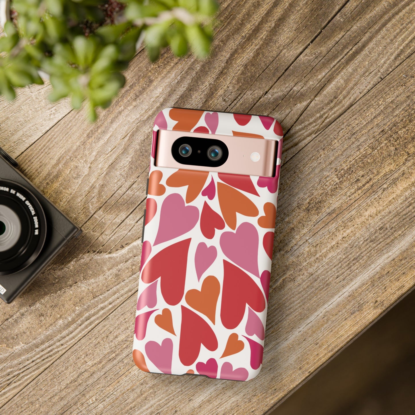 Heart Charmer on White | Tough Phone Case