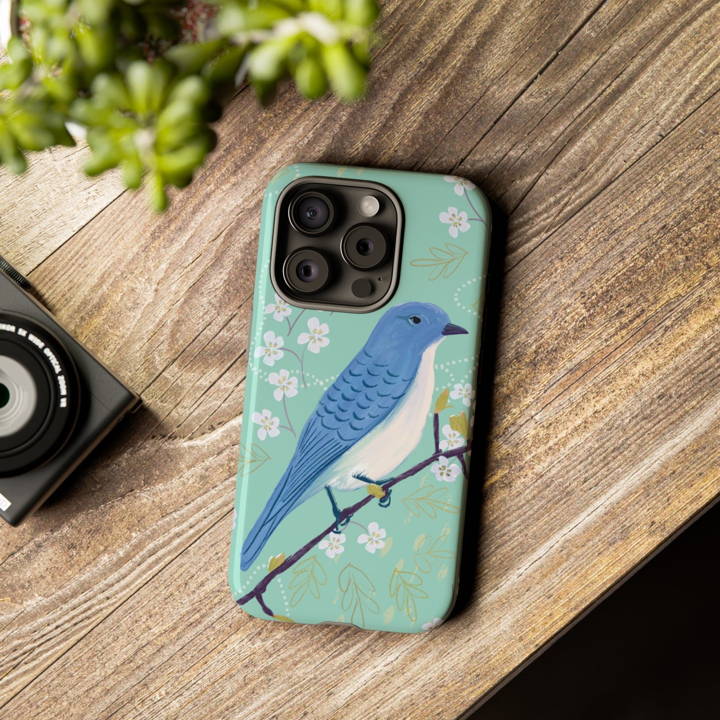 Bird of Blue | Tough Phone Case