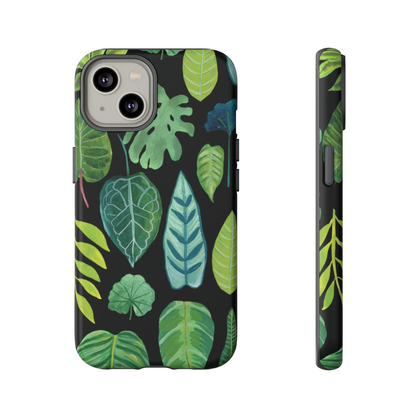 Leaves on Black | Tough Phone Case