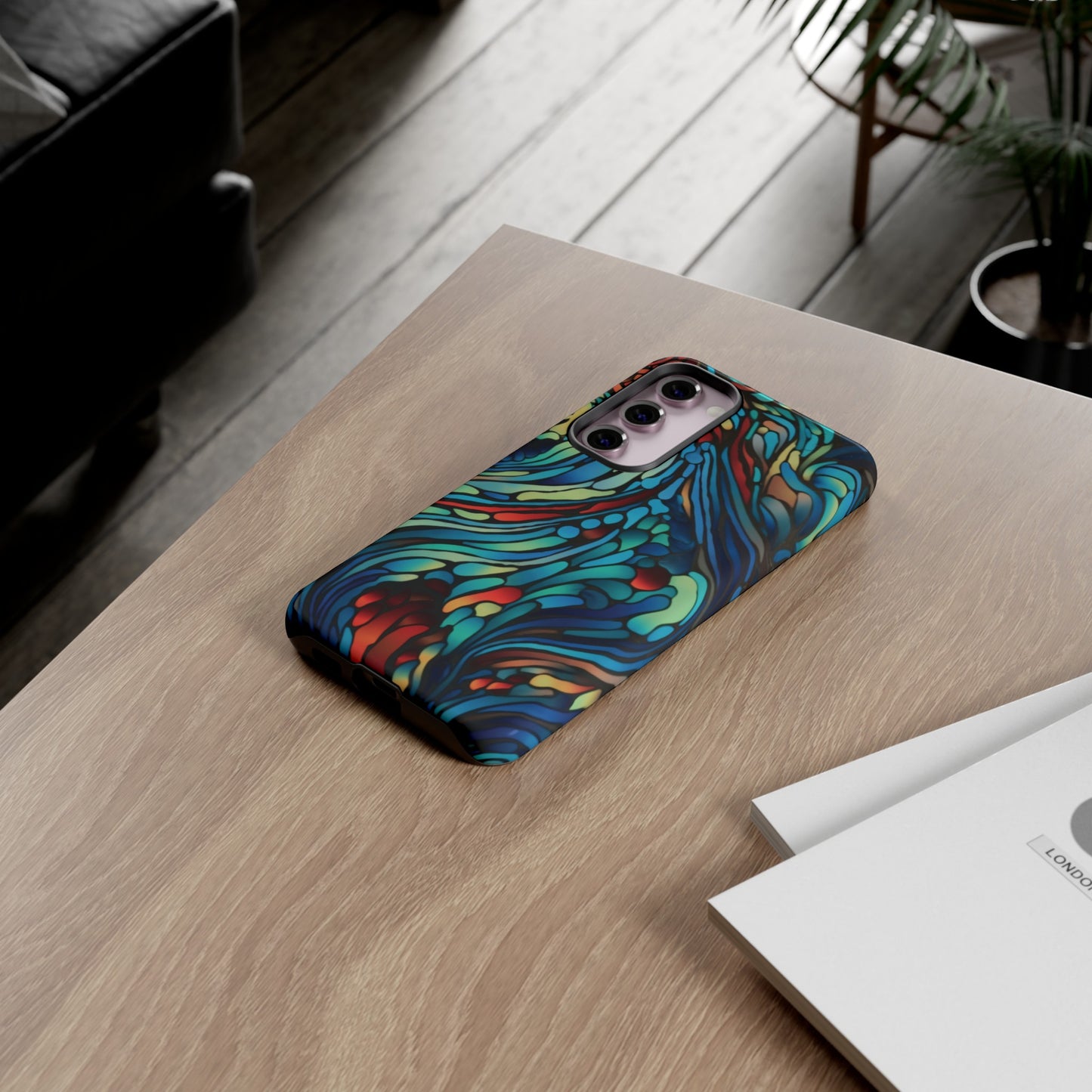 Abstract Blues Tough Phone Case
