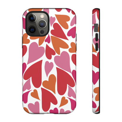 Heart Charmer on White | Tough Phone Case