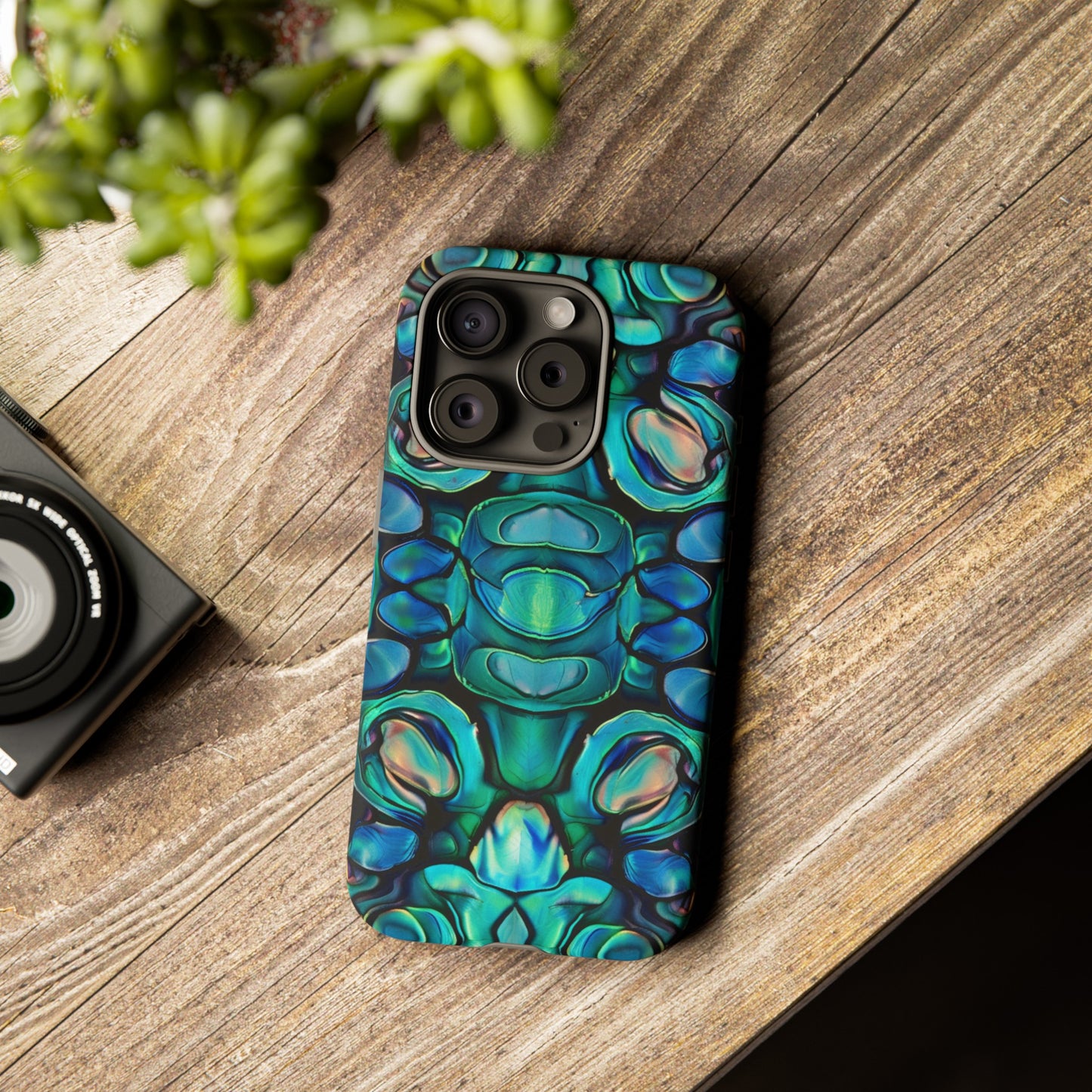 Abalone Greens Tough Phone Case