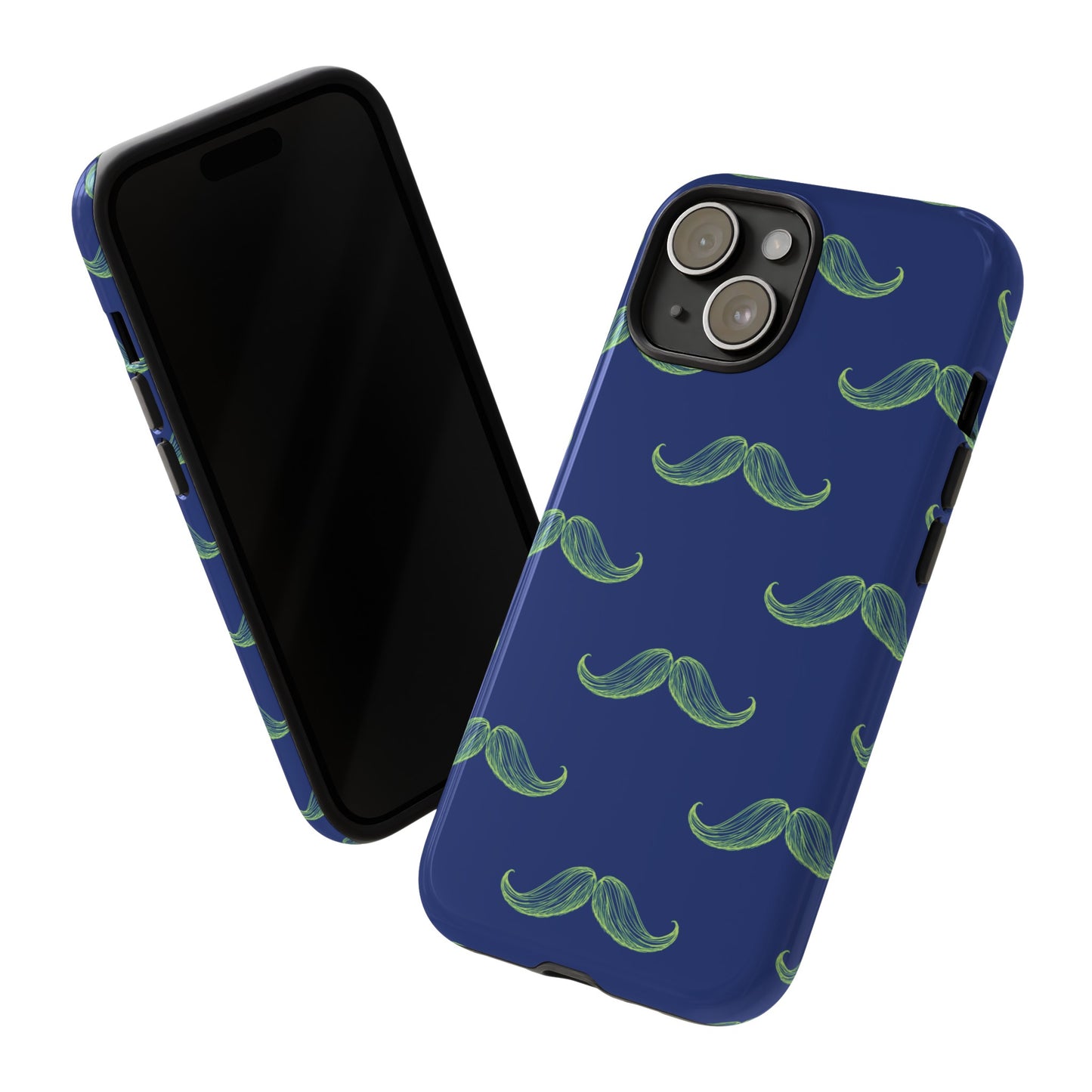 Blue 'Stache Tough Phone Case