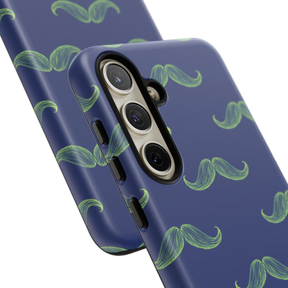 Blue 'Stache Tough Phone Case