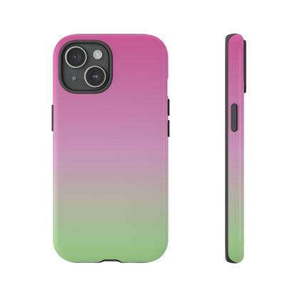 Pink to Green | Tough Phone Case