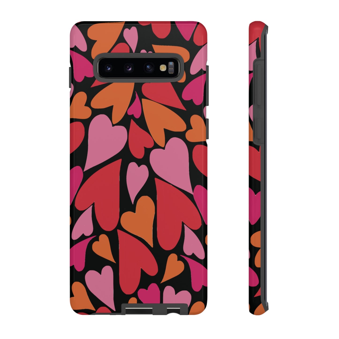 Heart Charmer on Black | Tough Phone Case