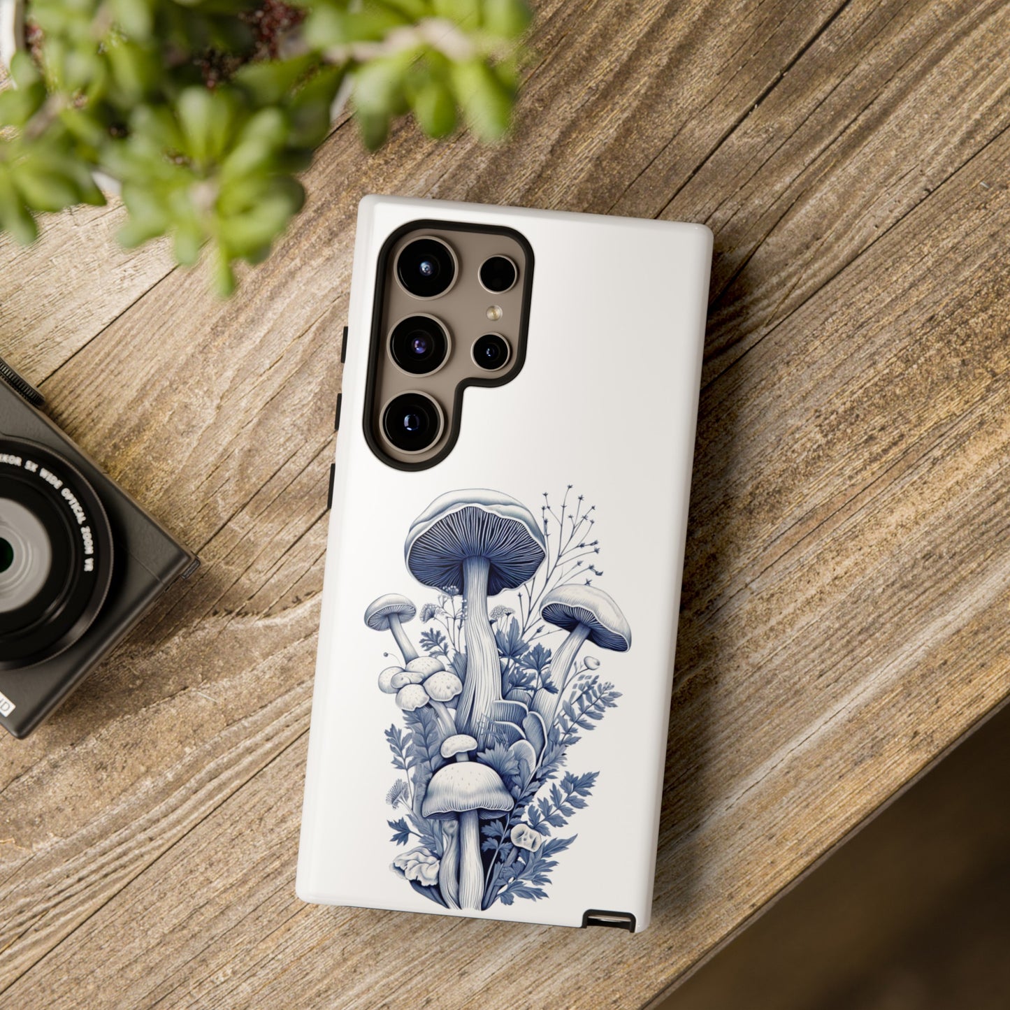 Blue Mushrooms | Tough Phone Case