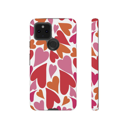 Heart Charmer on White | Tough Phone Case