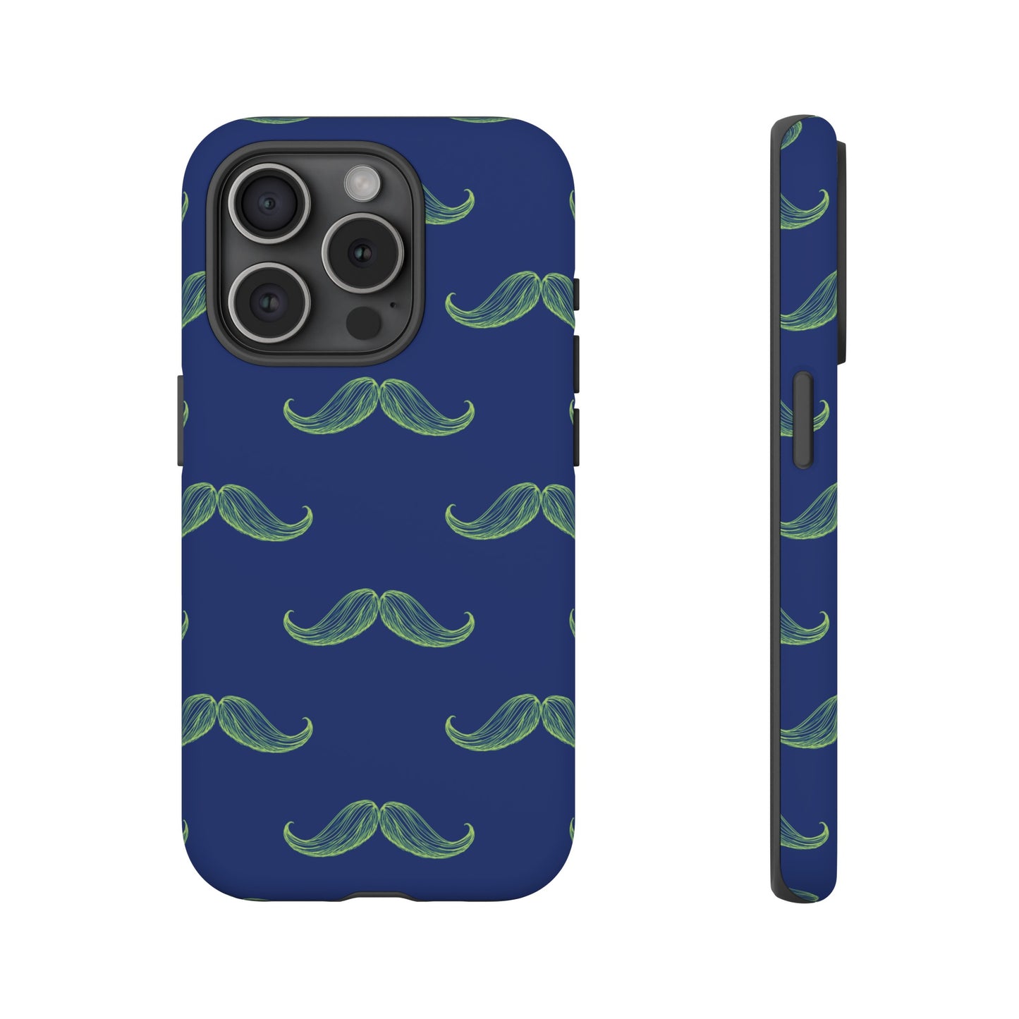 Blue 'Stache Tough Phone Case