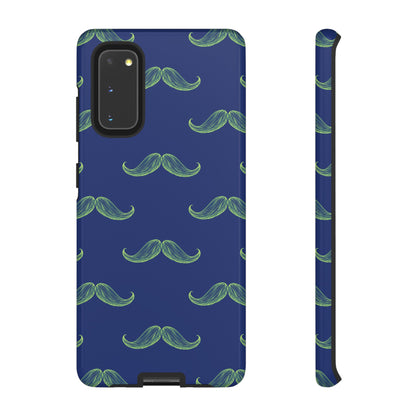 Blue 'Stache Tough Phone Case