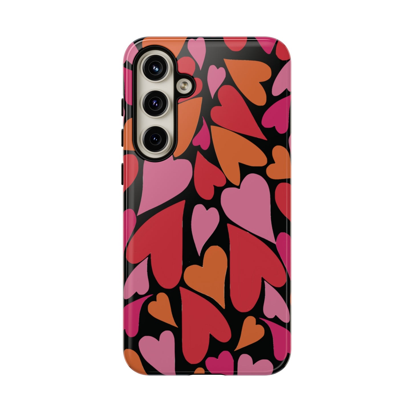 Heart Charmer on Black | Tough Phone Case