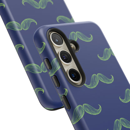 Blue 'Stache Tough Phone Case