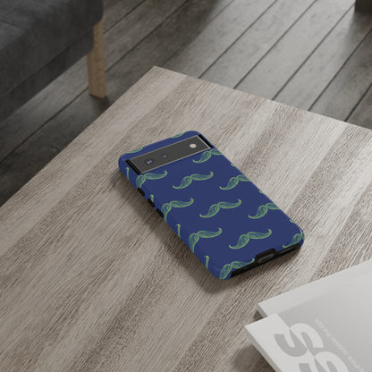 Blue 'Stache Tough Phone Case