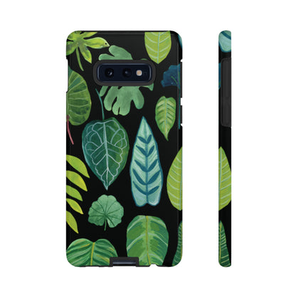 Leaves on Black | Tough Phone Case