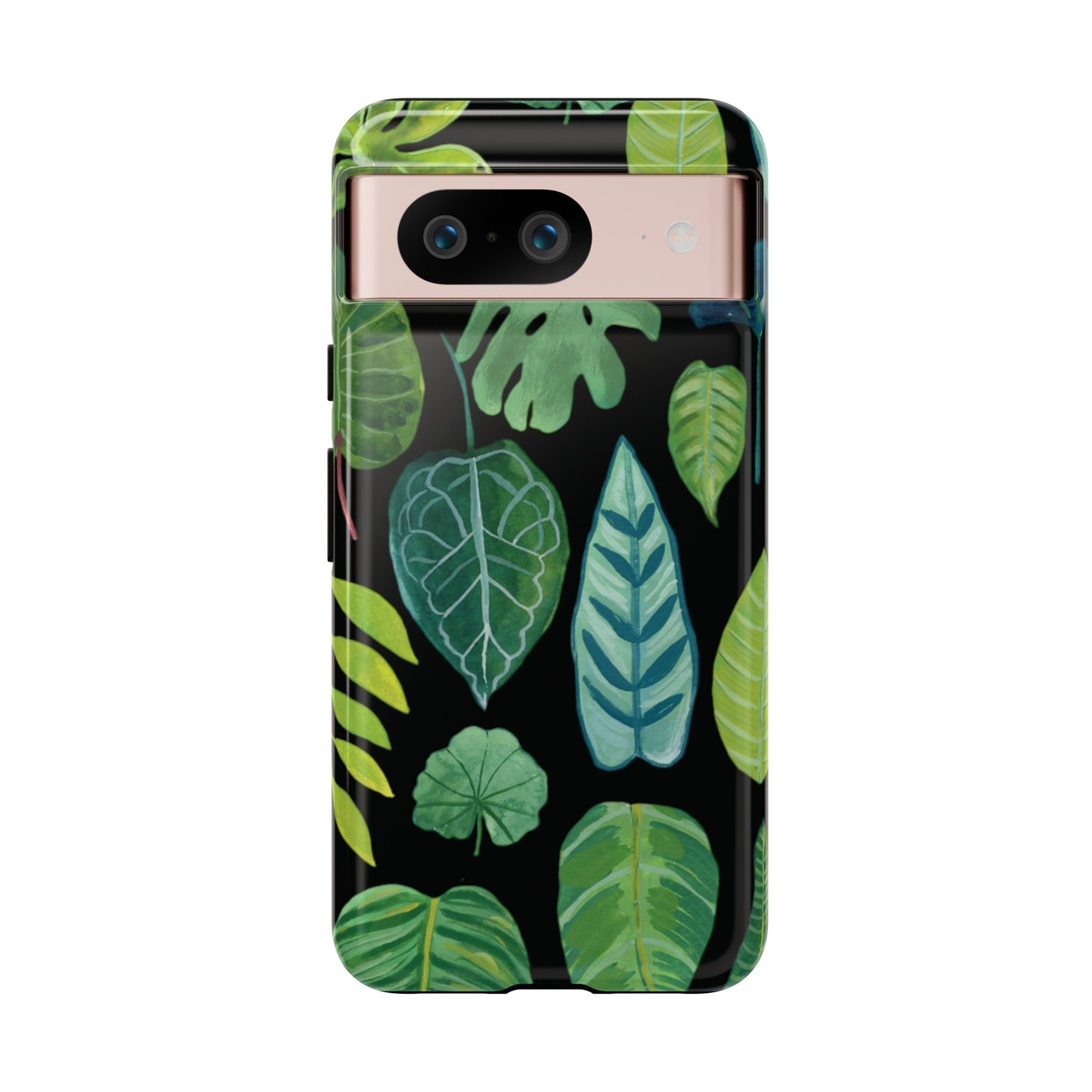 Leaves on Black | Tough Phone Case