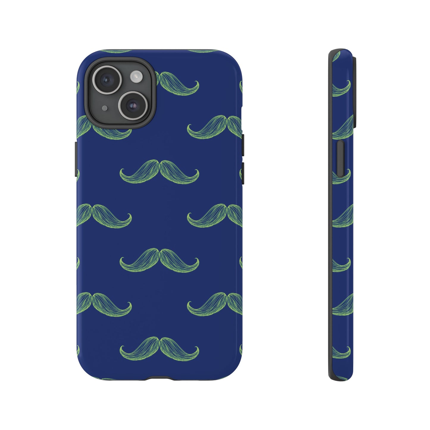 Blue 'Stache Tough Phone Case