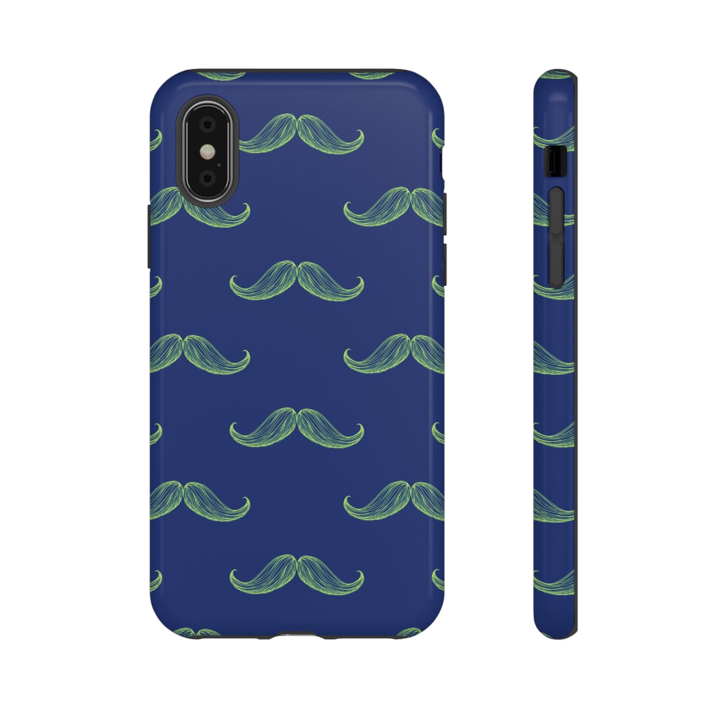 Blue 'Stache Tough Phone Case