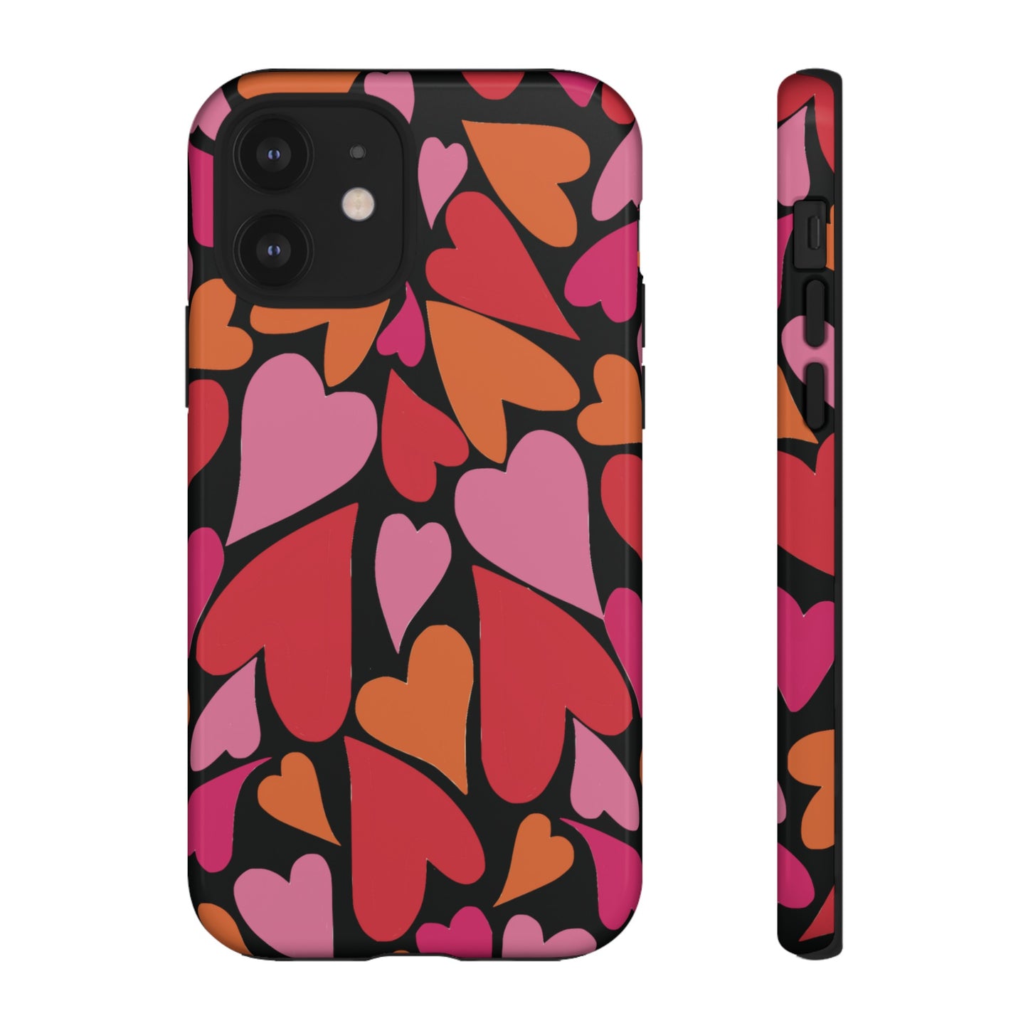 Heart Charmer on Black | Tough Phone Case