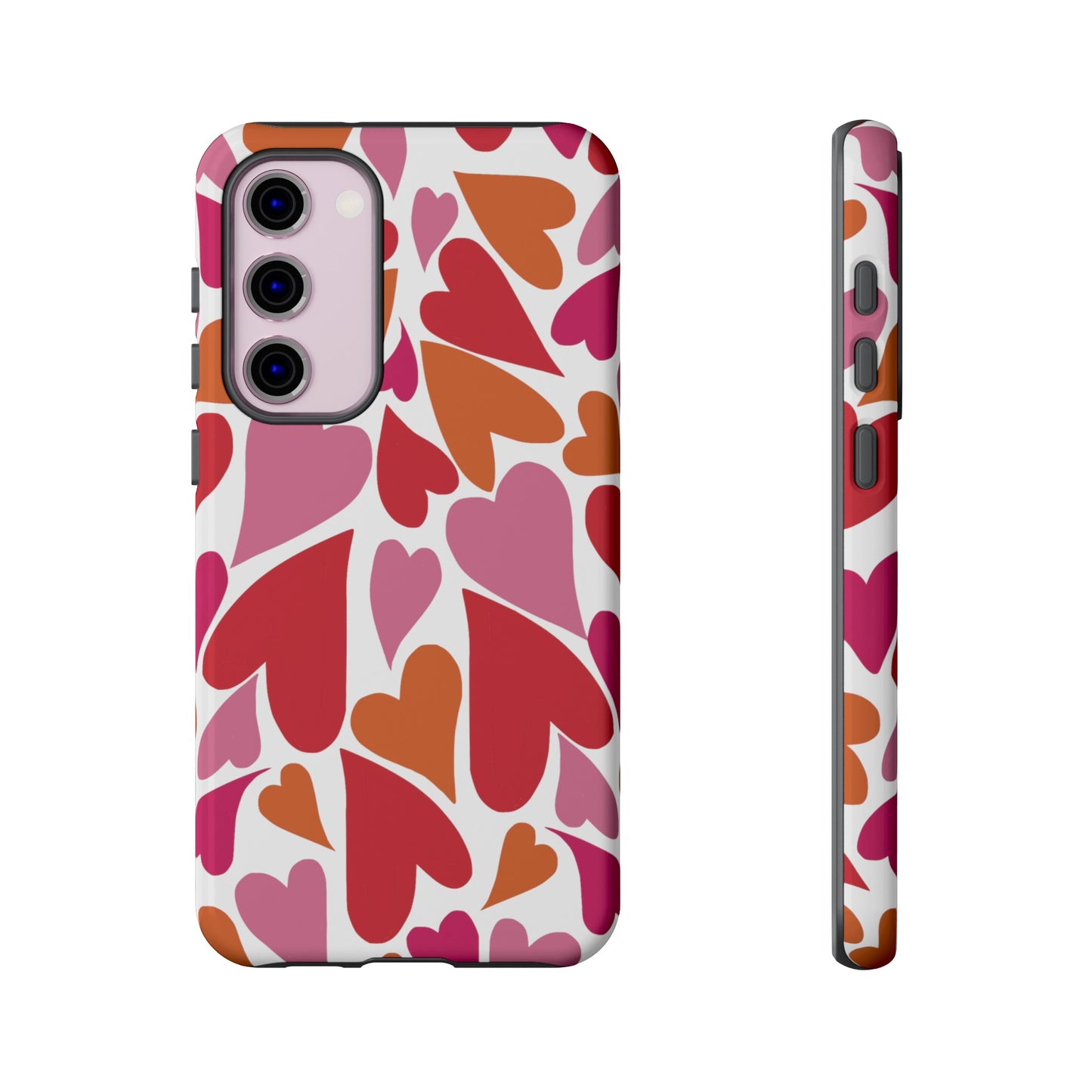 Heart Charmer on White | Tough Phone Case