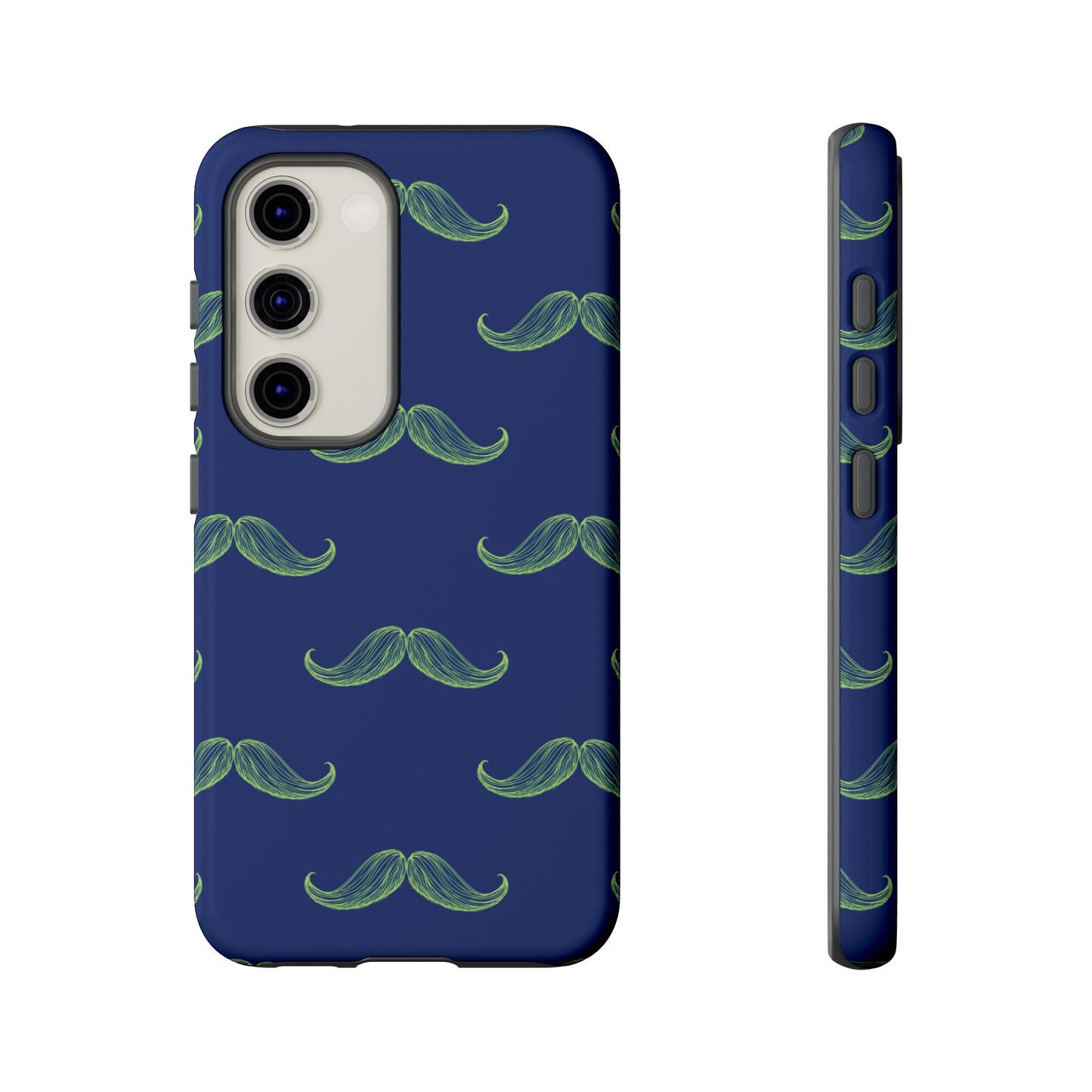 Blue 'Stache Tough Phone Case