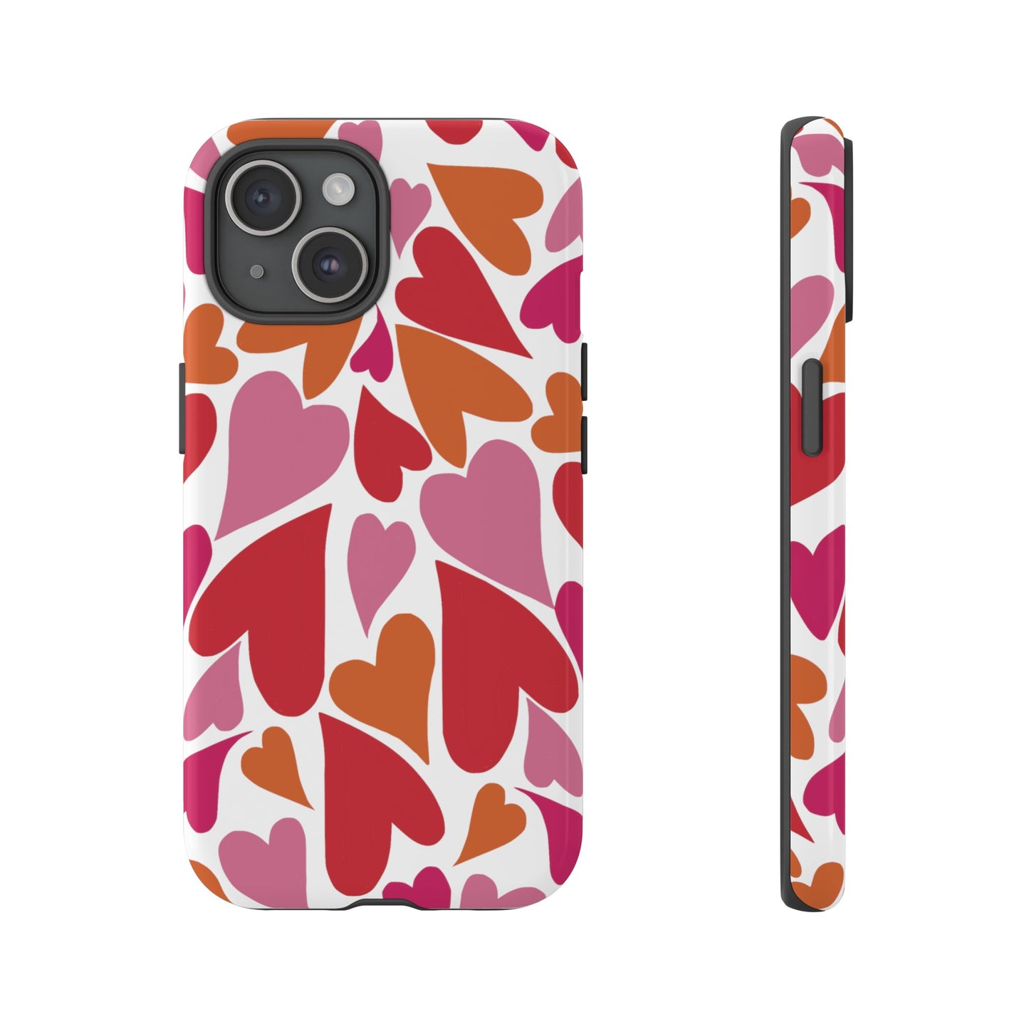 Heart Charmer on White | Tough Phone Case