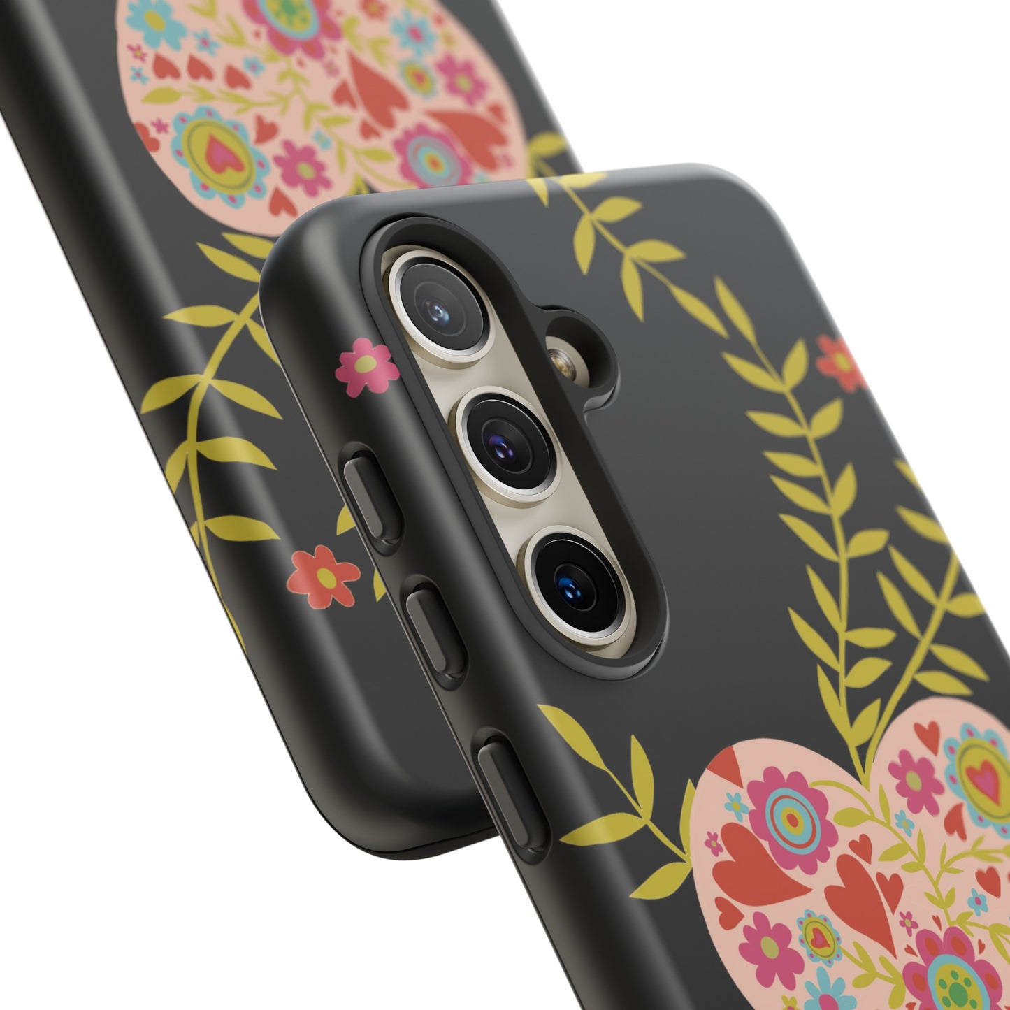 Let Love Bloom on Black | Tough Phone Case