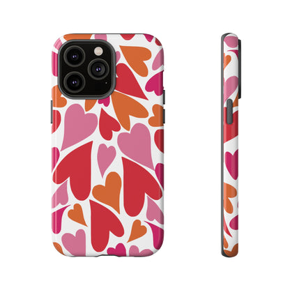 Heart Charmer on White | Tough Phone Case