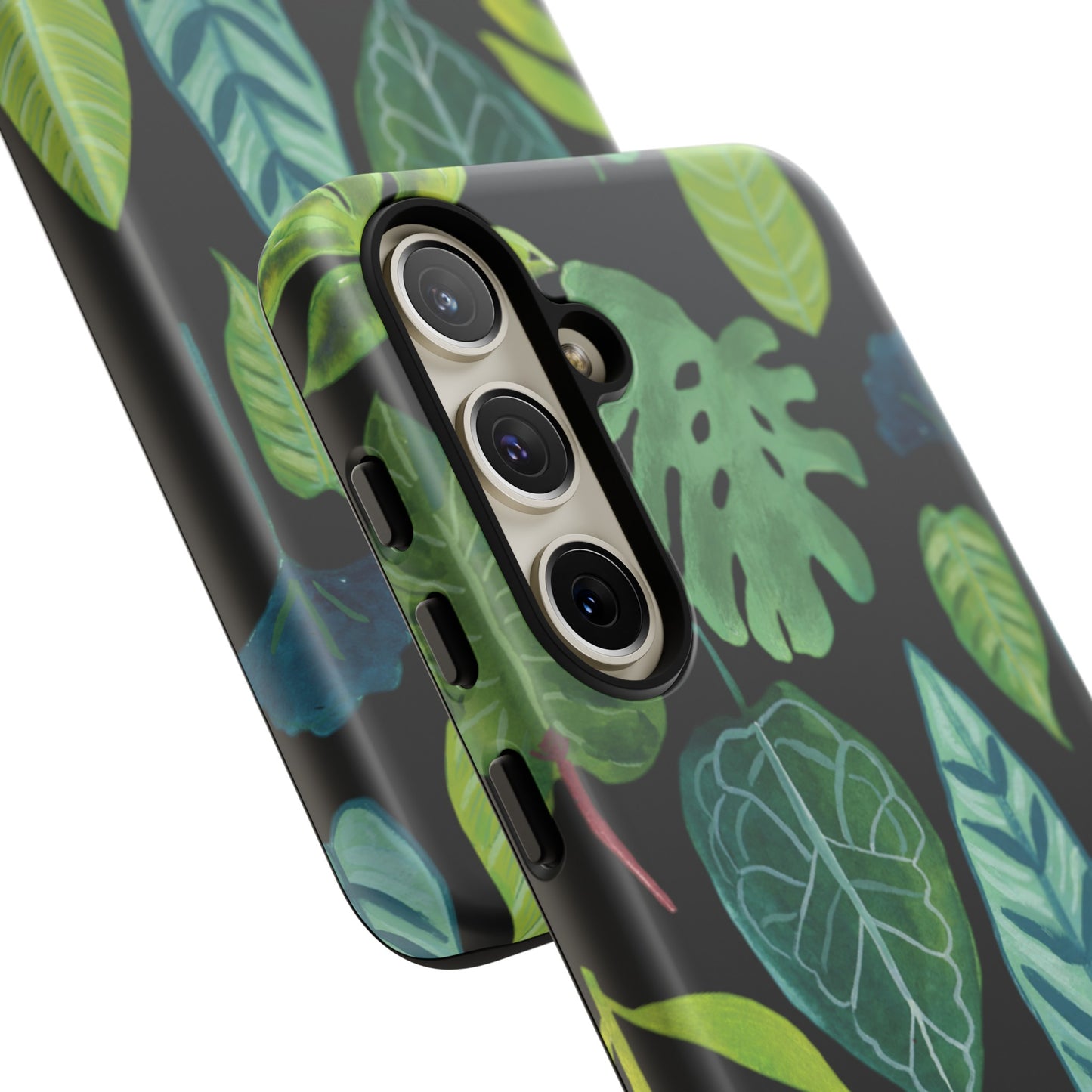 Leaves on Black | Tough Phone Case