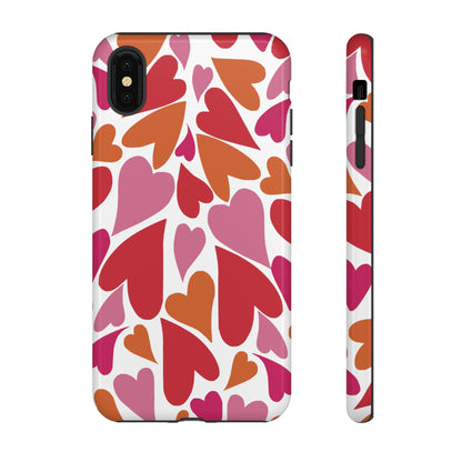 Heart Charmer on White | Tough Phone Case