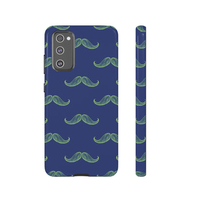 Blue 'Stache Tough Phone Case