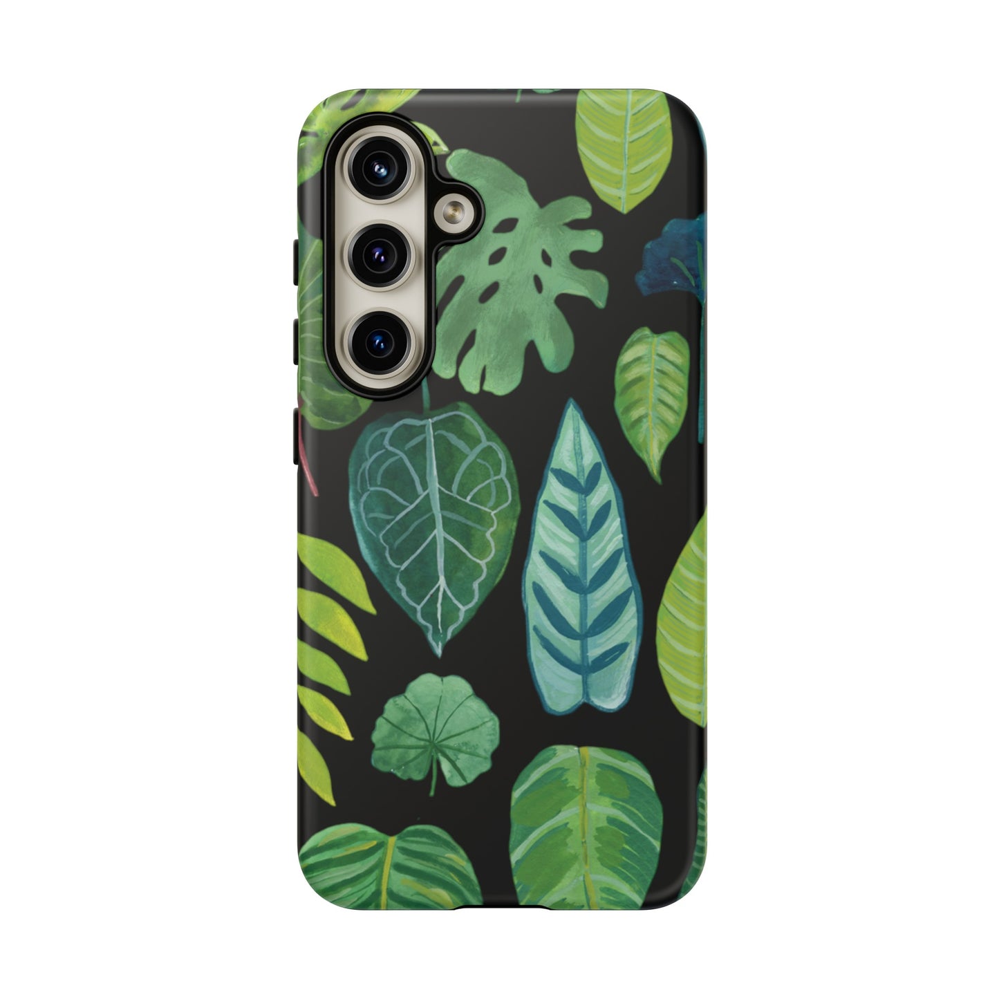 Leaves on Black | Tough Phone Case