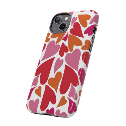 Heart Charmer on White | Tough Phone Case