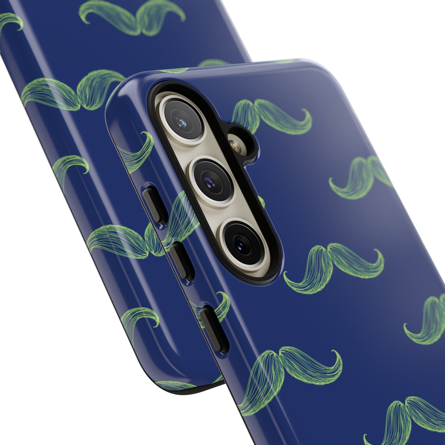 Blue 'Stache Tough Phone Case