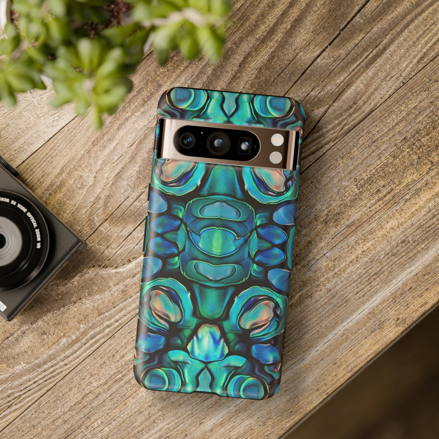 Abalone Greens Tough Phone Case