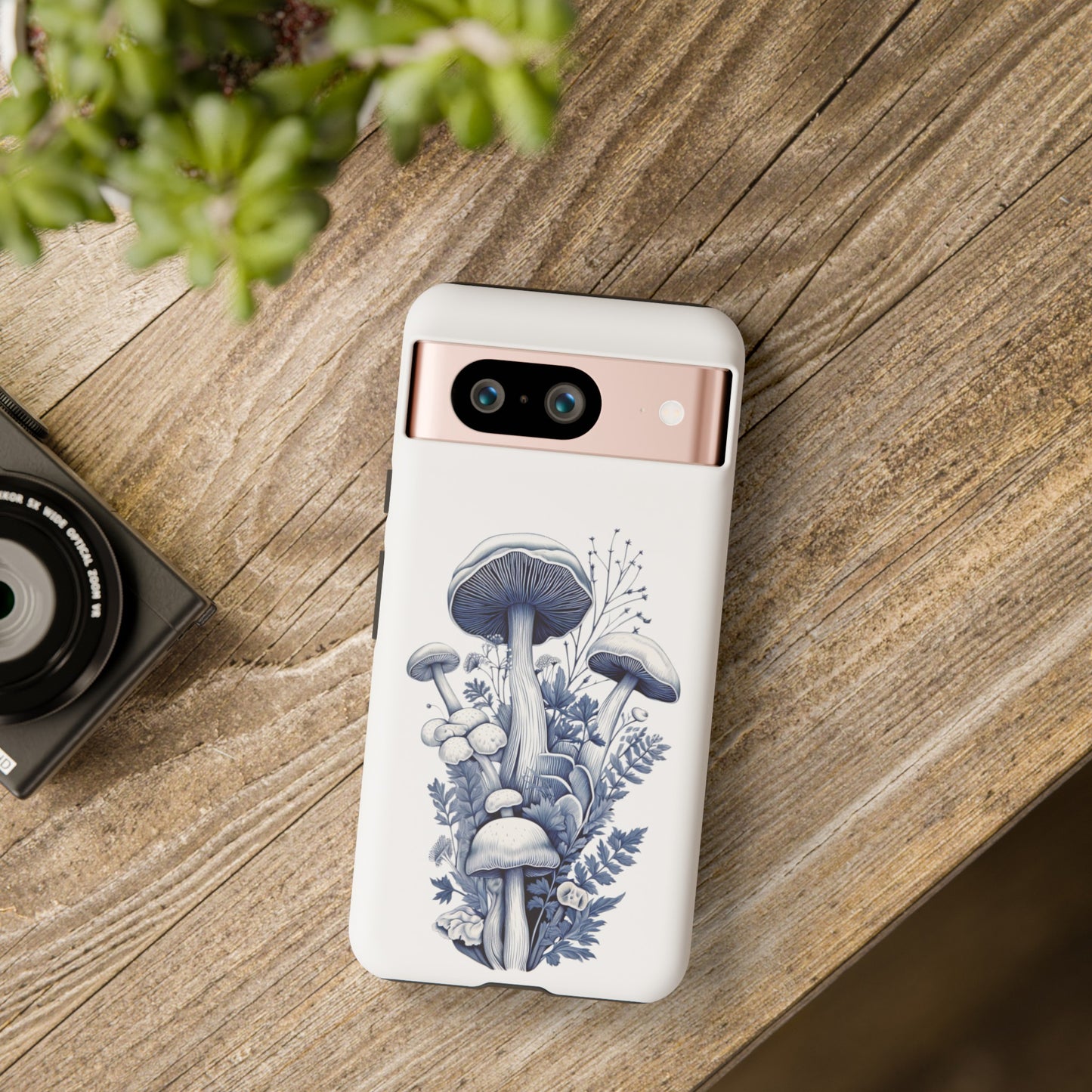 Blue Mushrooms | Tough Phone Case