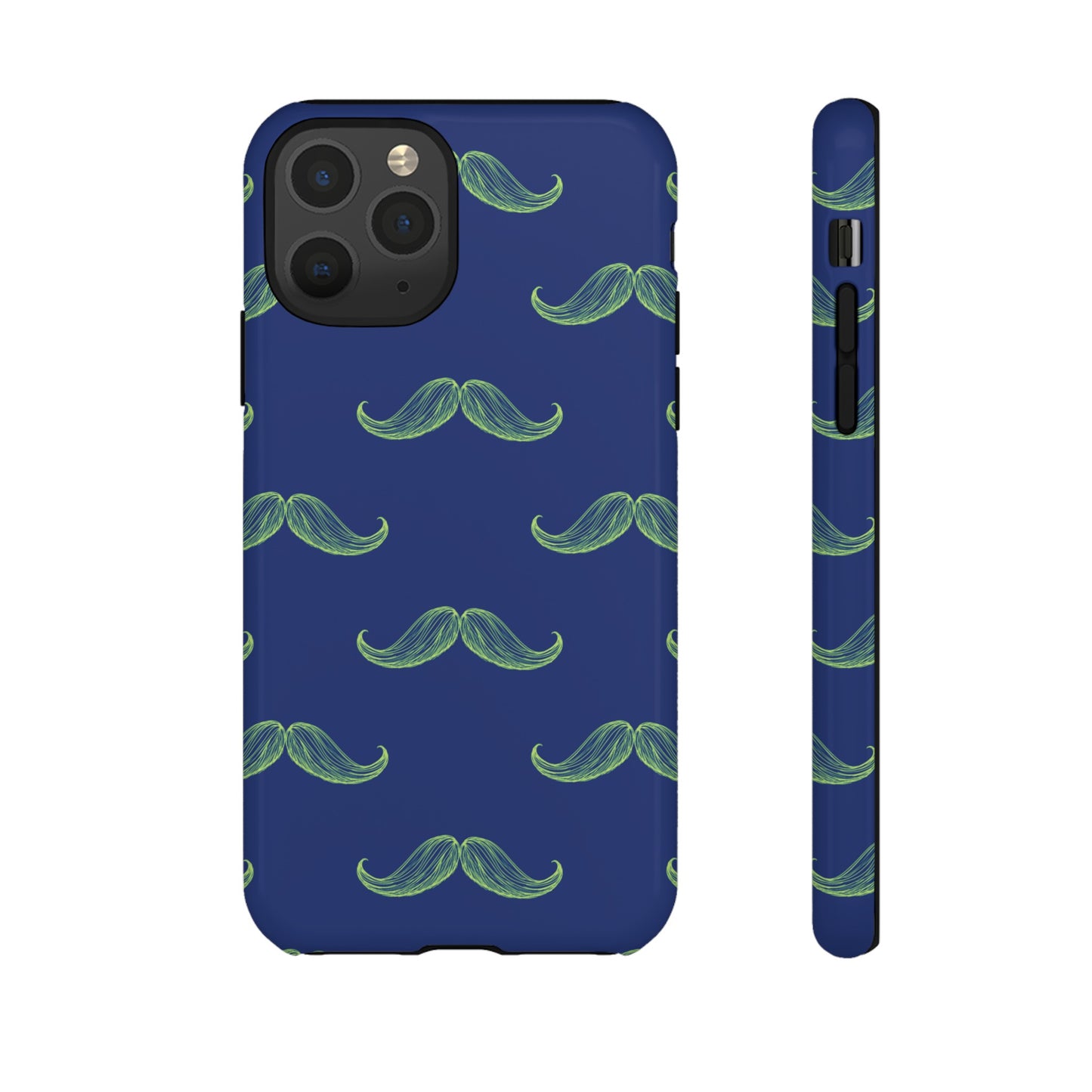 Blue 'Stache Tough Phone Case