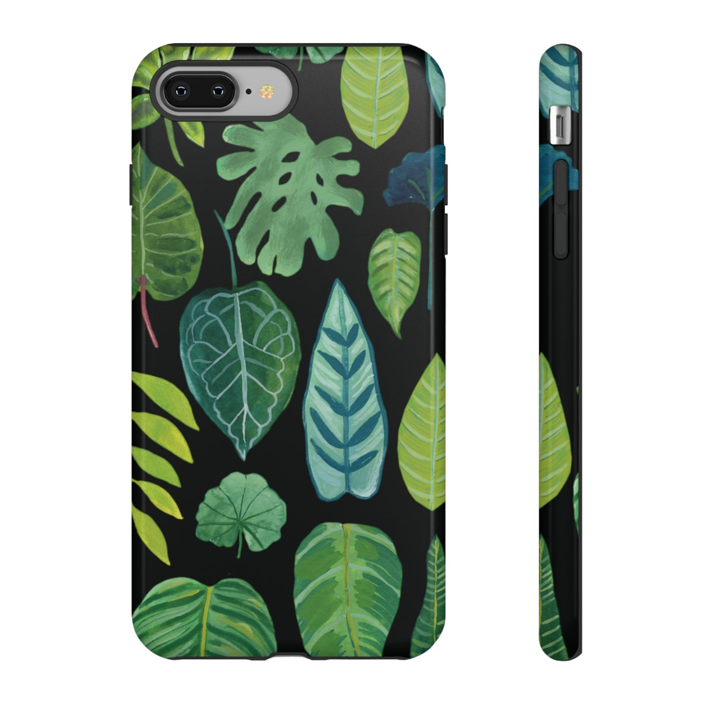 Leaves on Black | Tough Phone Case