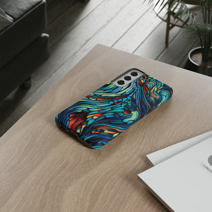 Abstract Blues Tough Phone Case