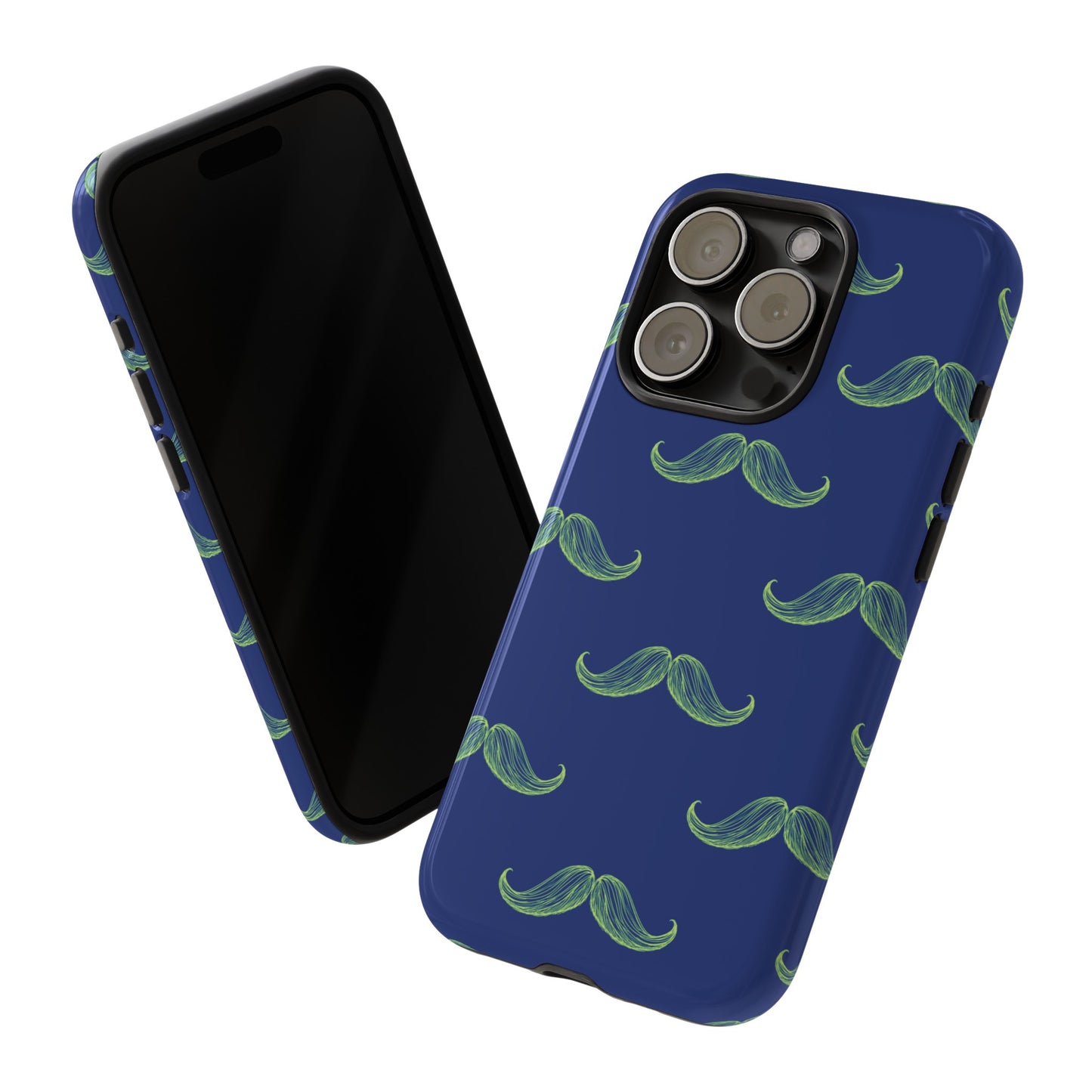 Blue 'Stache Tough Phone Case