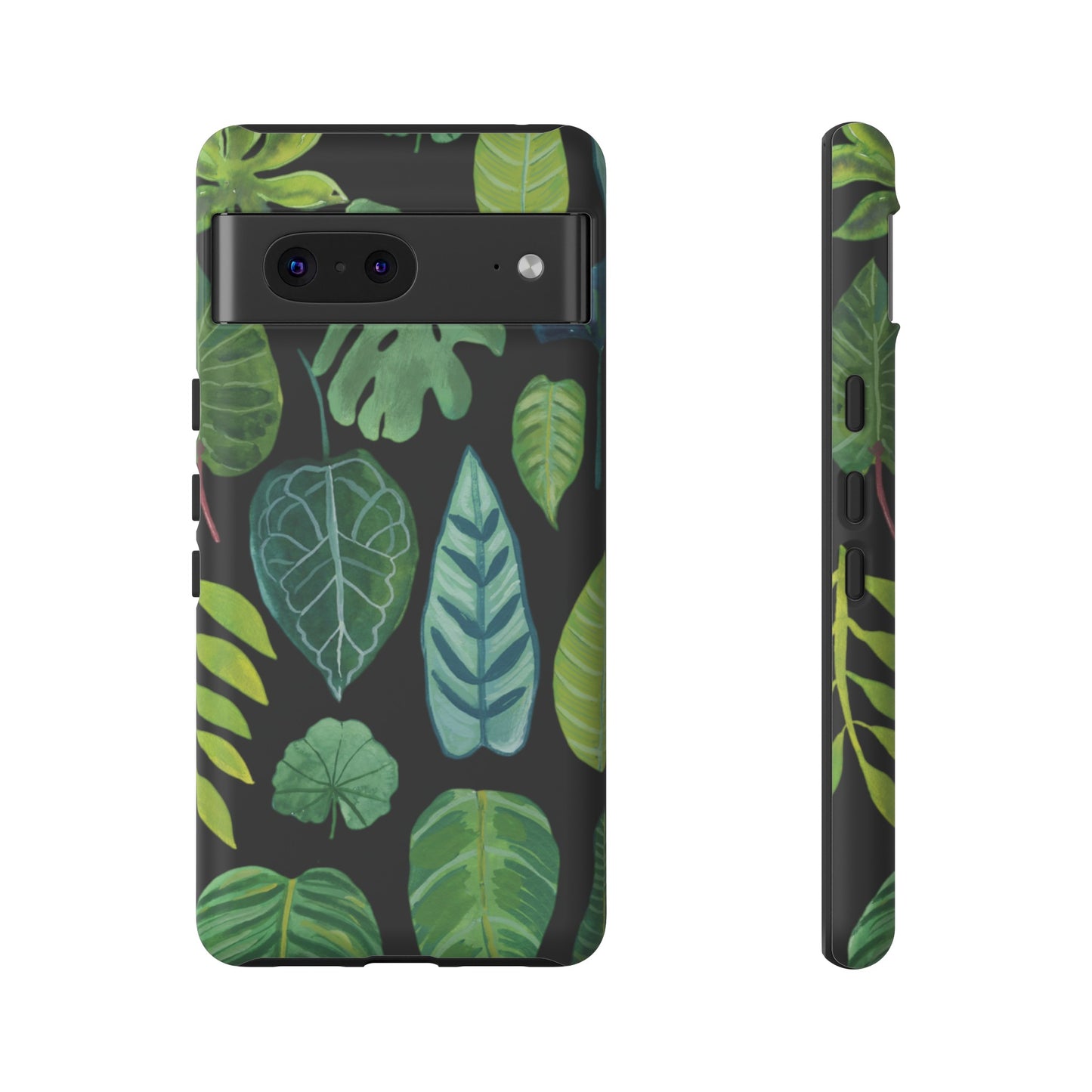 Leaves on Black | Tough Phone Case