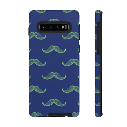 Blue 'Stache Tough Phone Case