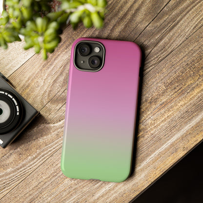 Pink to Green | Tough Phone Case